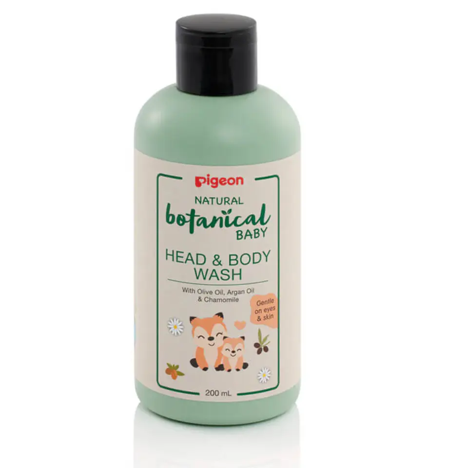 Gel de limpieza head & body wash botanical Pigeon 200ML 1