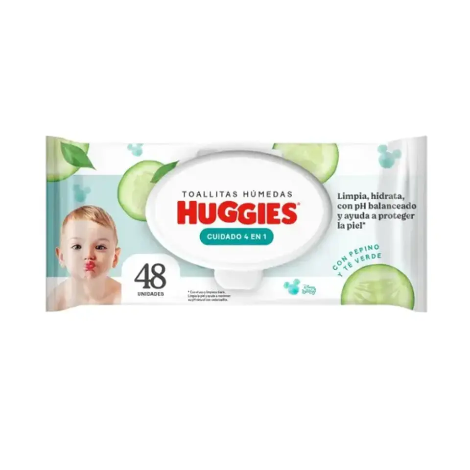 Toallas Huggies 4 en 1 de 48uni. 1
