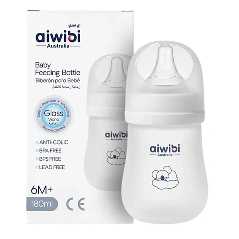 Mamadera aiwibi de vidrio 180 ML