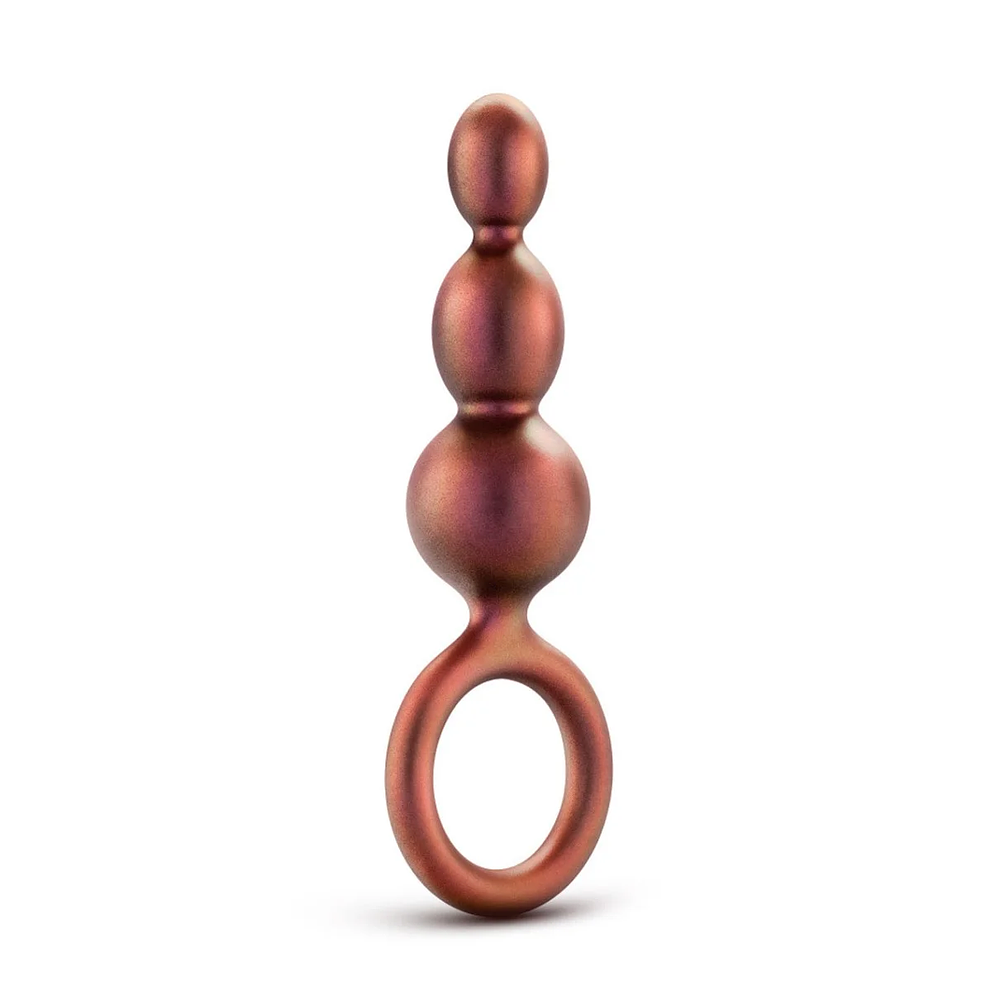 Plug Anal Beaded Loop Copper 6