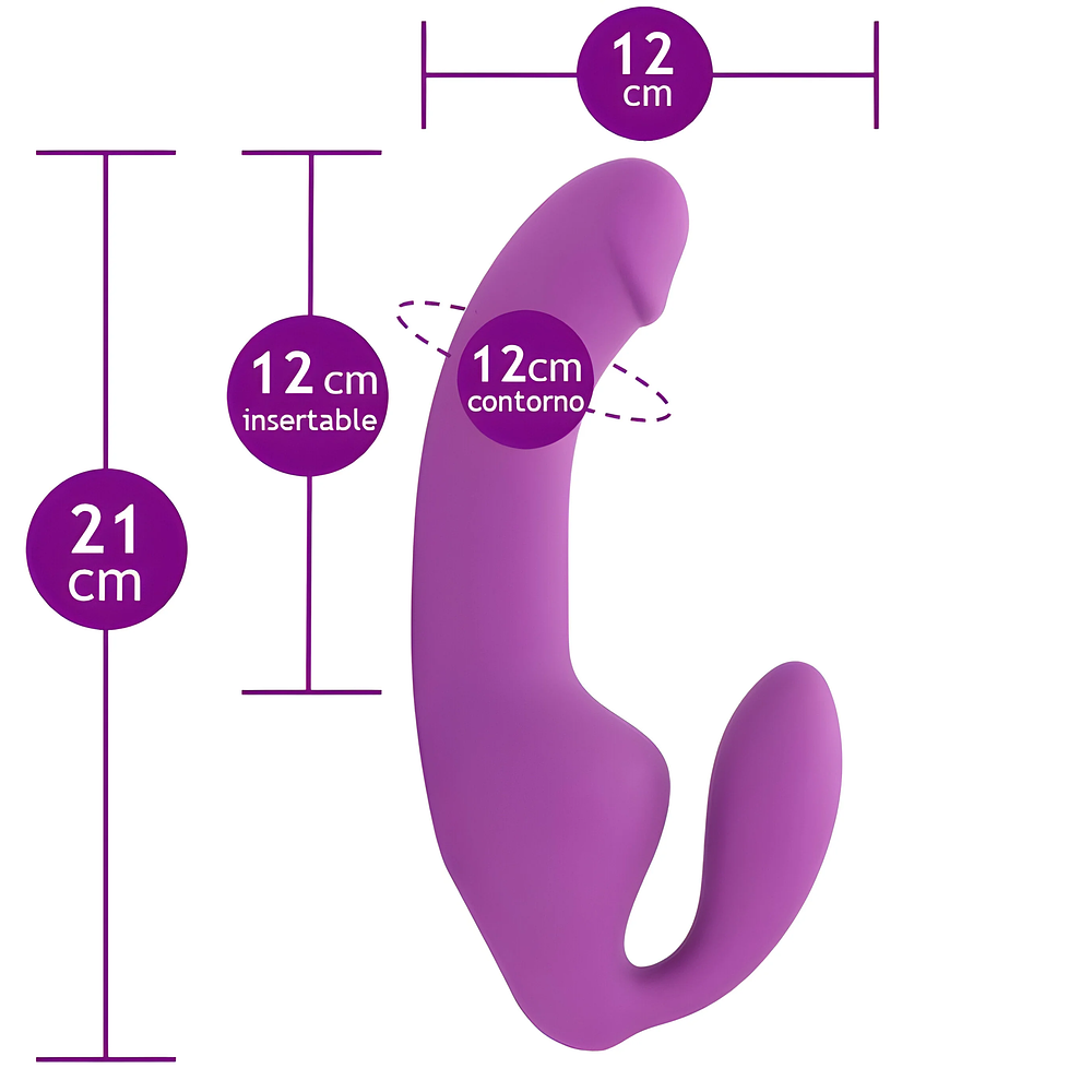 Dildo Strapless con Bala Vibradora – Cyrus Temptasia 3