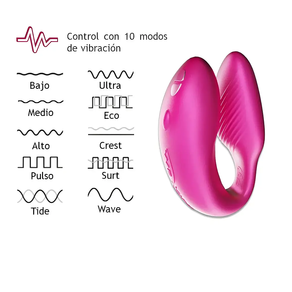 Chorus Vibrador Para Parejas Rosado 8