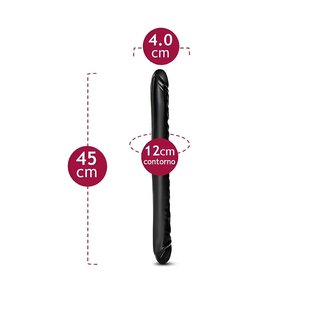 Dildo Doble Black 18 – B Yours 2