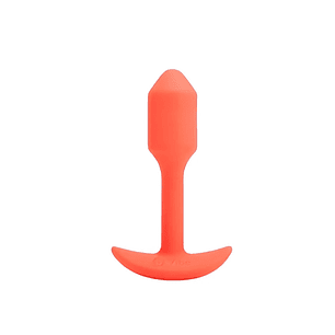 🧡 Plug Anal con Vibración B-Vibe  Pequeño Naranja