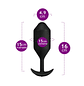 🔥 Plug Anal Vibrador B-Vibe Snug Mediano Negro - Miniatura 2