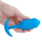 Plug Anal Vibrador B-Vibe Snug Grande Azul - Miniatura 3