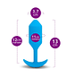 Plug Anal Vibrador B-Vibe Snug Grande Azul - Miniatura 2