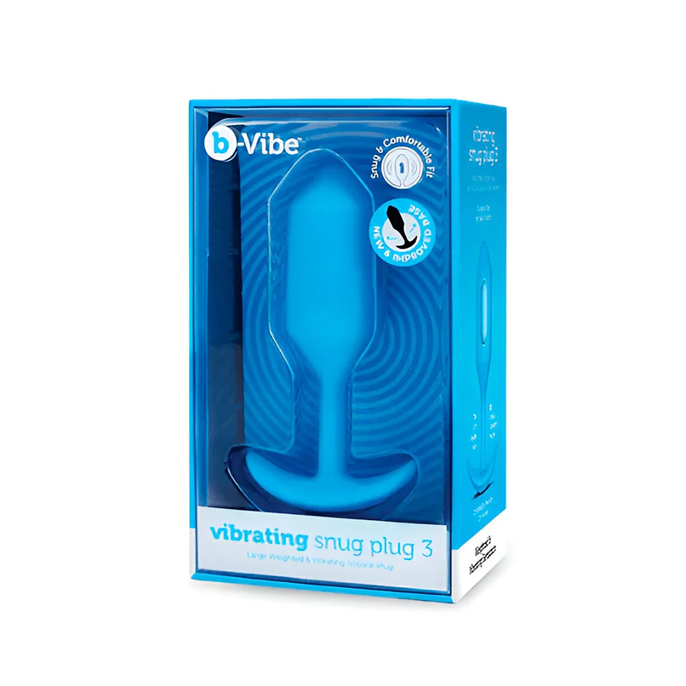 Plug Anal Vibrador B-Vibe Snug Grande Azul 6
