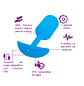 Plug Anal Vibrador B-Vibe Snug Grande Azul - Miniatura 4