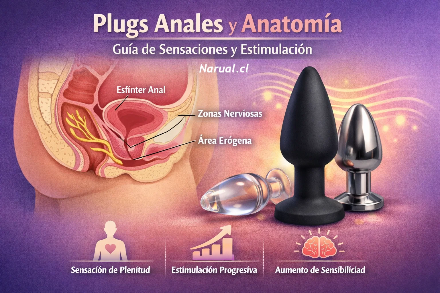 Plugs anales y anatomía: guía de sensaciones y estimulación | Sex Shop Narual