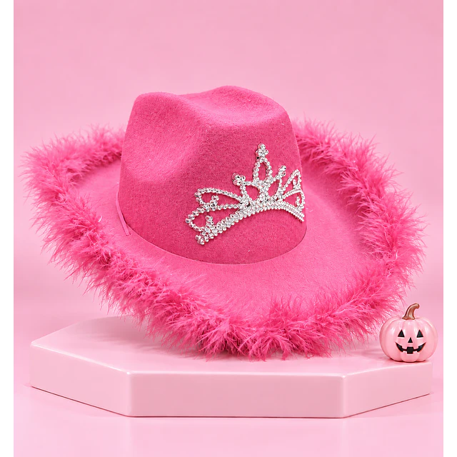 Gorro vaquero ROSADO