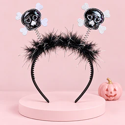 DIADEMA CALAVERA HUESO