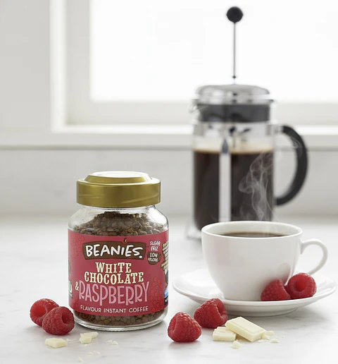 beanies coffee chocolate blanco frambuesa