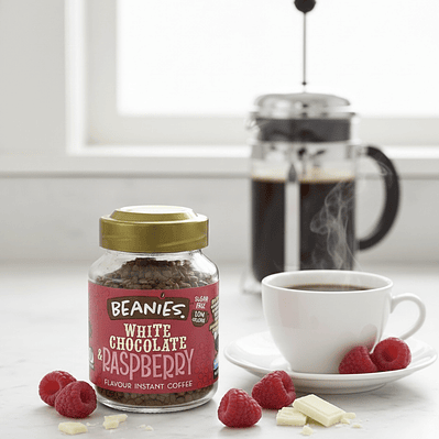 beanies coffee chocolate blanco frambuesa