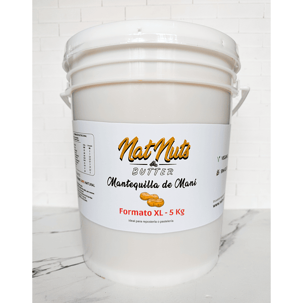 Mantequilla de maní 5kg (FORMATO XL)