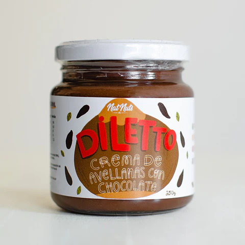 Crema de Avellanas con Chocolate - Diletto 250g