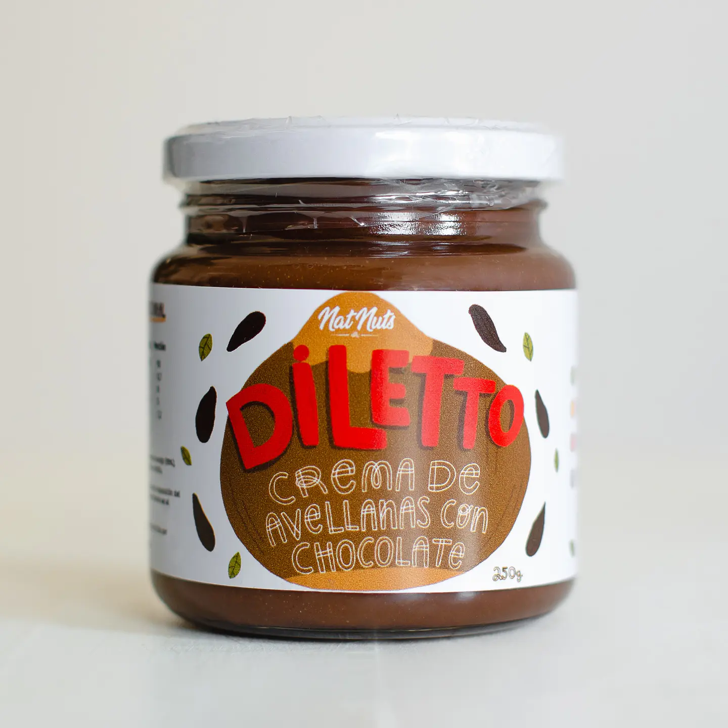 Crema de Avellanas con Chocolate - Diletto 250g 1