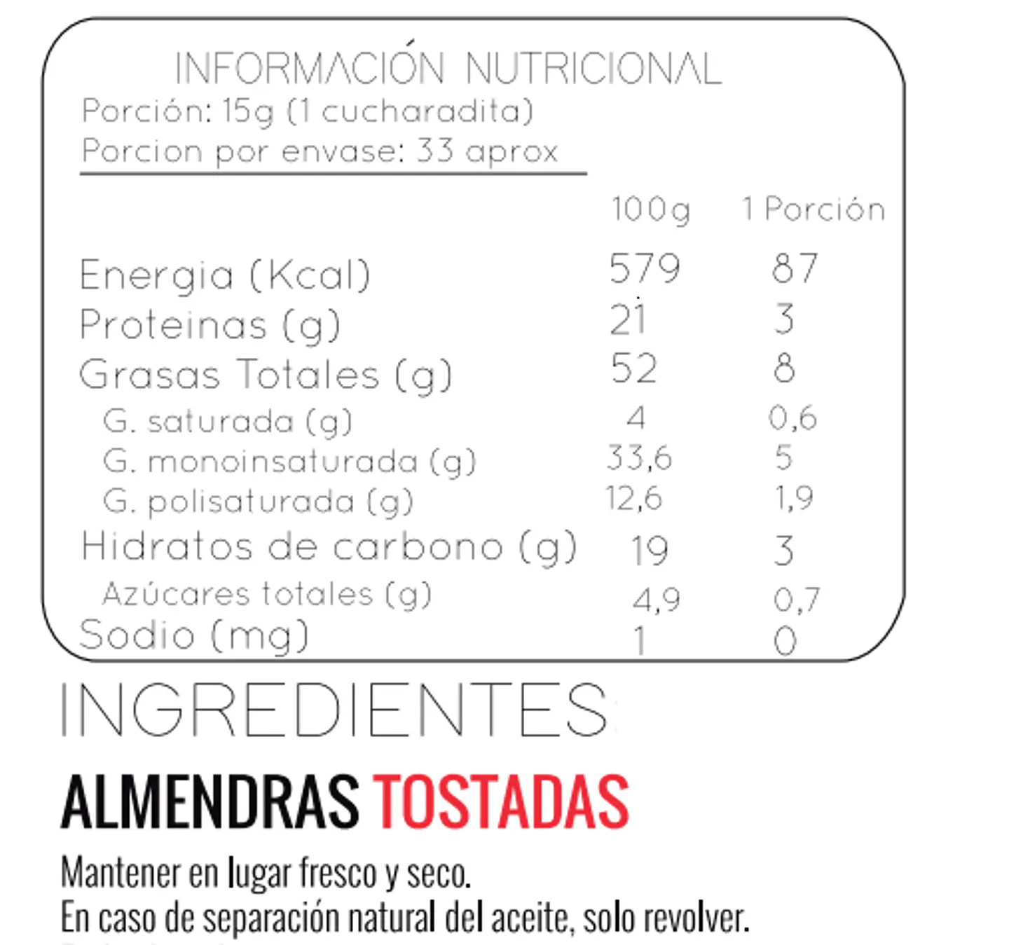 Mantequilla de almendras 250g 2