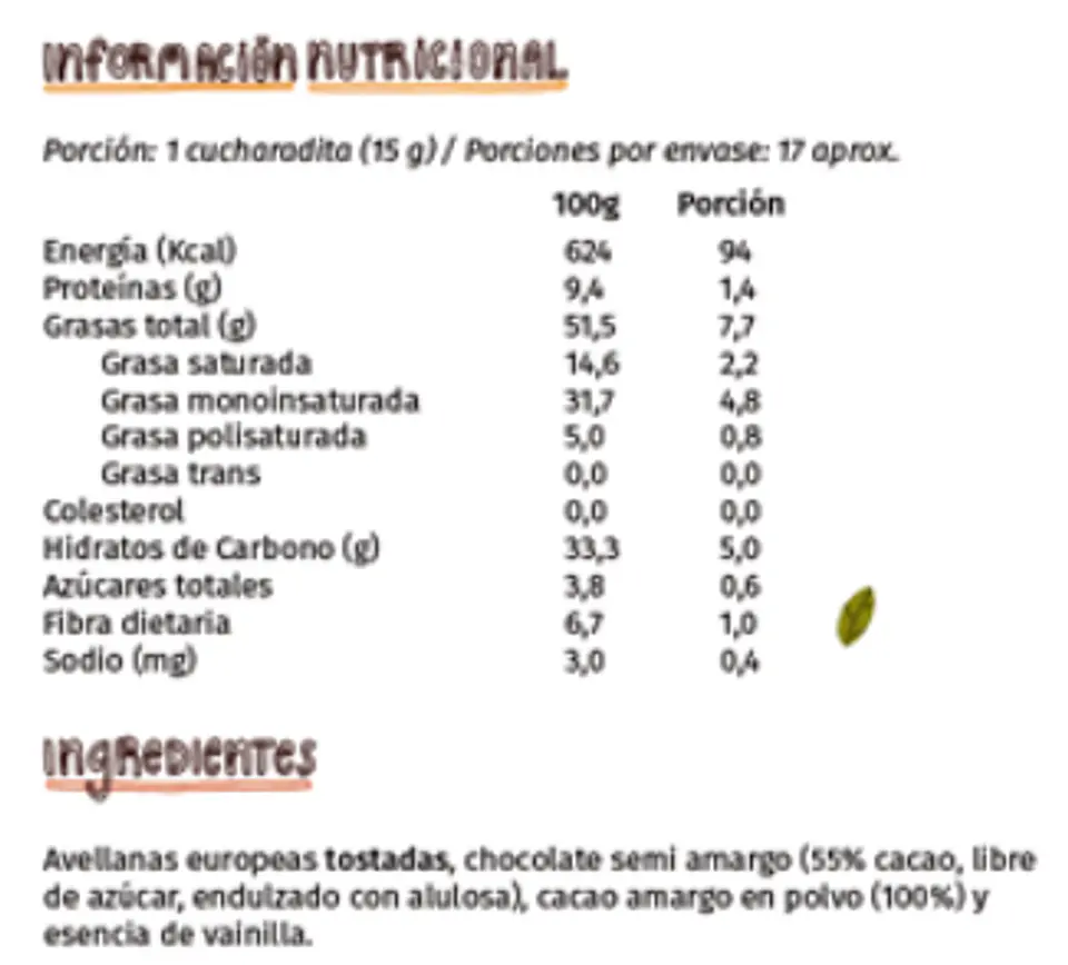 Crema de Avellanas con Chocolate - Diletto 250g 3