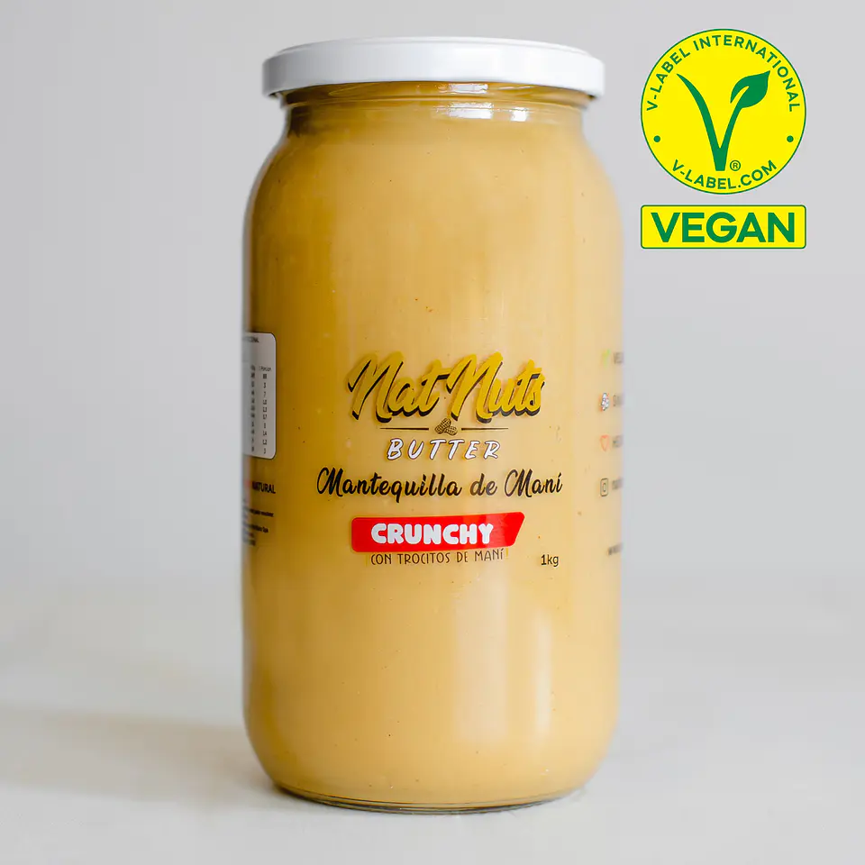 Mantequilla de maní Crunchy 1kg 1