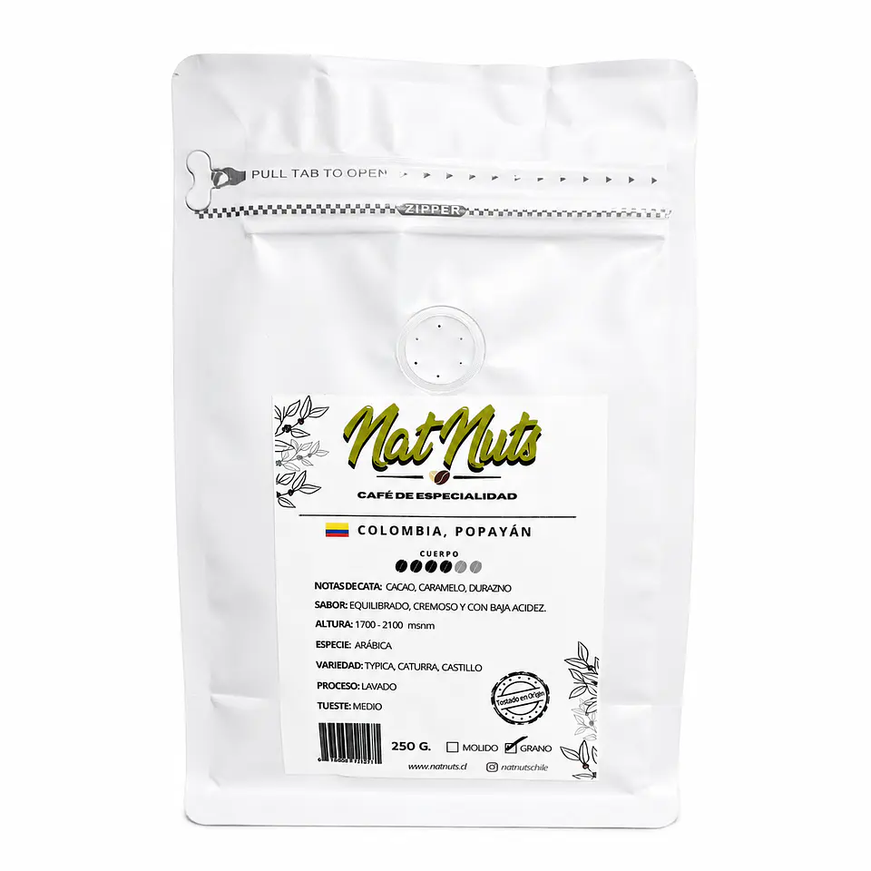 Café de Especialidad Colombia | Tostado en Chile 250g 1