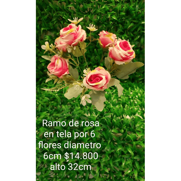 Ramo de rosas rosado