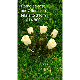 Ramo de rosas blanco