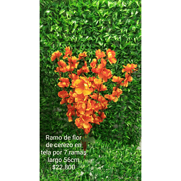 Ramo flor de cerezo naranja