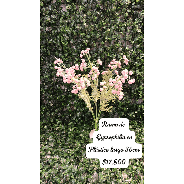 Ramo de gypsophila artificial rosada