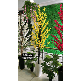 Árbol de cerezo 1.90 mts amarillo