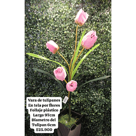 Tulipanes rosado claro