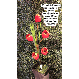 Tulipanes naranja oscuro