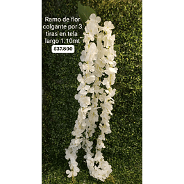 Colgante flor blanca