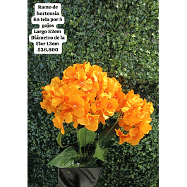 Ramo de hortensias amarillas