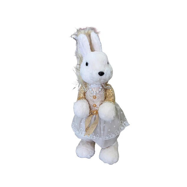 Ardilla con vestido dorado 50 cms