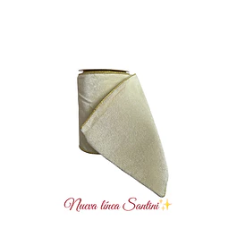 Rollo cinta gamuzada beige 15 cms