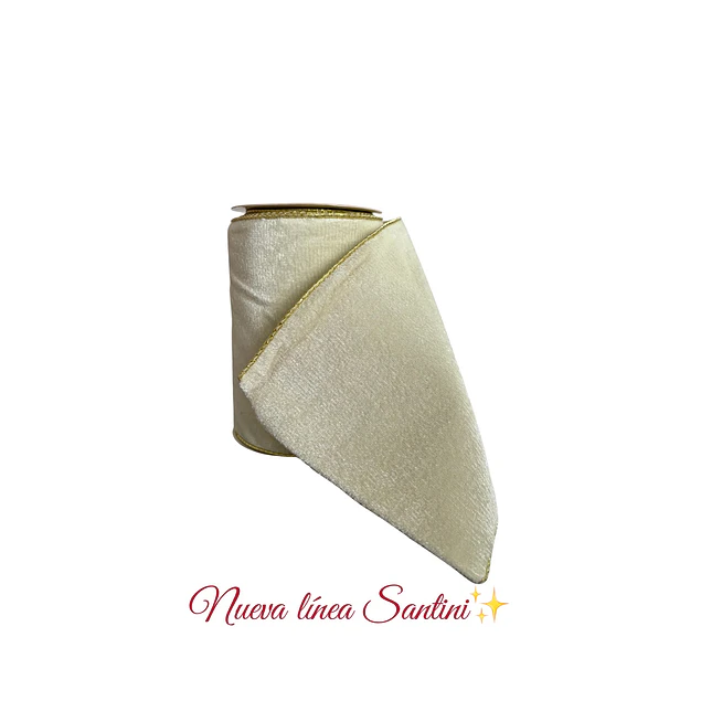 Rollo cinta gamuzada beige 15 cms