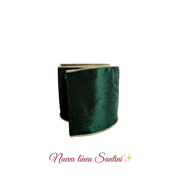Cinta gamuzada verde