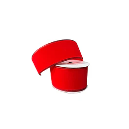 Cinta gamuzada roja