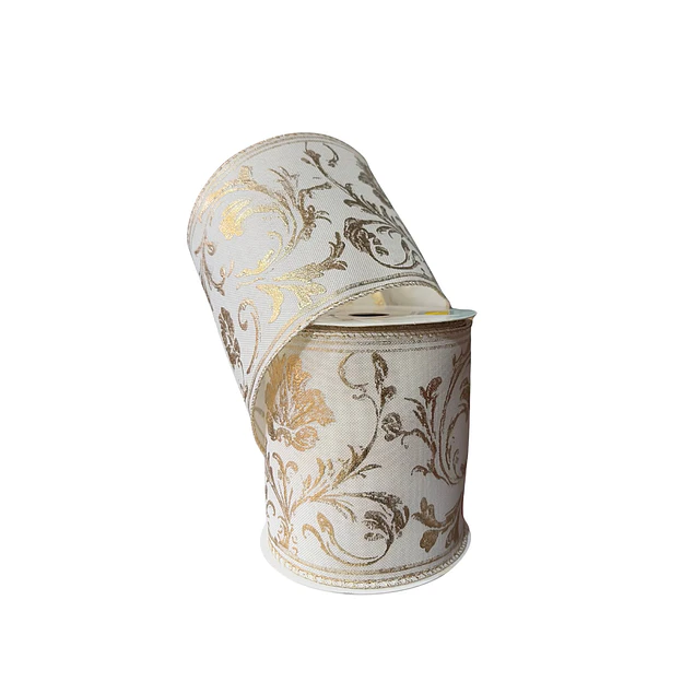 Cinta beige con estampado