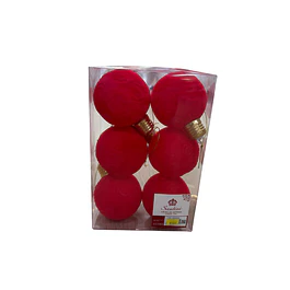 Paquete Santini 6 bolas 8 cms bombillo y diseño