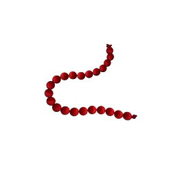 Guirnalda esferas 2 mts 8 cms