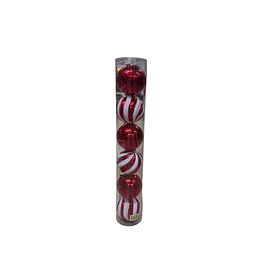 paquete 6 esferas 10 cms candy