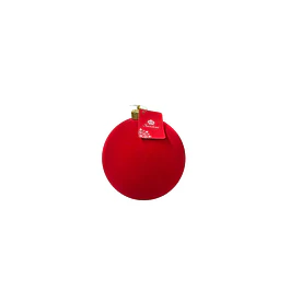 Esfera Santini gamuzada roja 15 cms