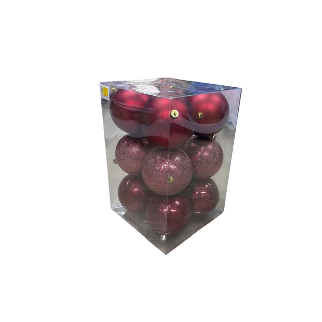 Paquete x 12 esferas 10 cms