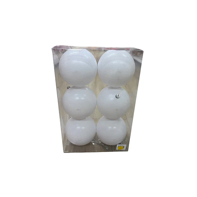 paquete x 6 esferas 12 cms