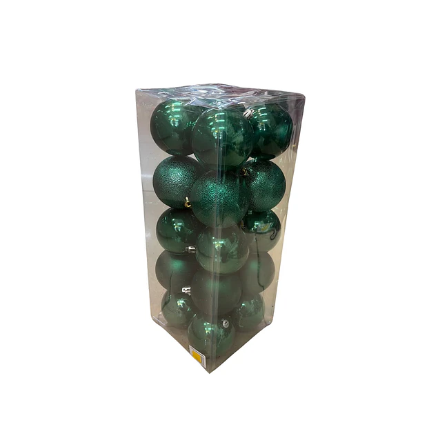 Paquete x 20 esferas 8 cms