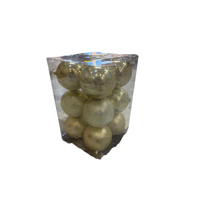Paquete x 12 esferas 10 cms