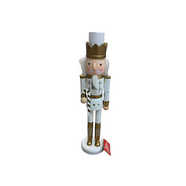 cascanueces 41 cms dorado y blanco