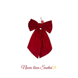 Moño decorativo rojo